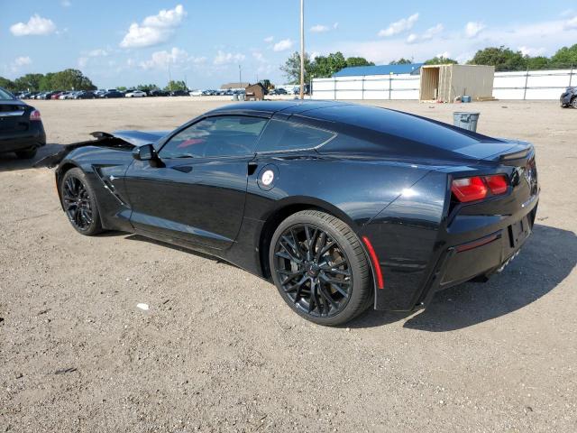 1G1YA2D73K5101860 - 2019 CHEVROLET CORVETTE STINGRAY 1LT BLACK photo 2