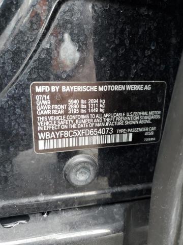 WBAYF8C5XFD654073 - 2015 BMW 750 LXI BLACK photo 12