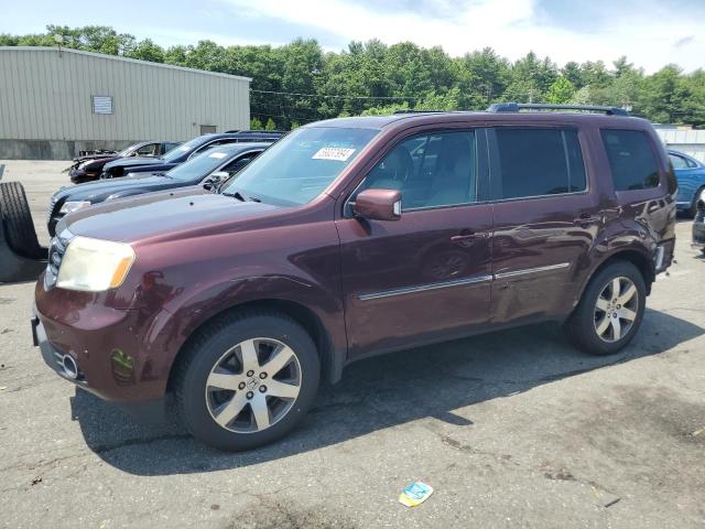 5FNYF4H93FB011502 - 2015 HONDA PILOT TOURING MAROON photo 1