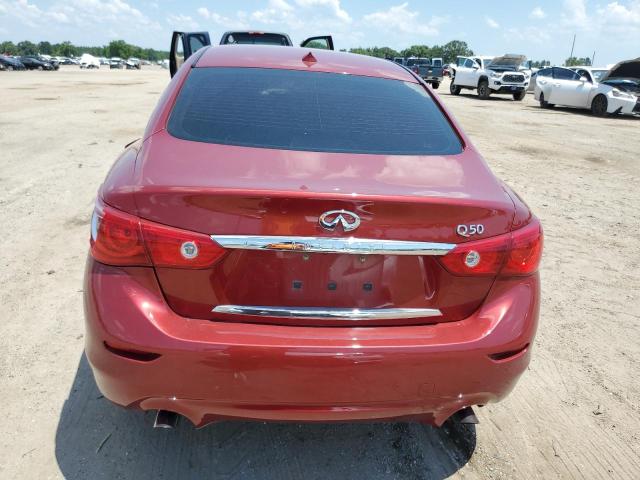 JN1BV7AP0FM353082 - 2015 INFINITI Q50 BASE RED photo 6