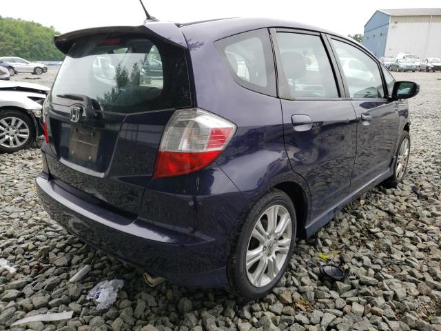 JHMGE88499S071140 - 2009 HONDA FIT SPORT BLUE photo 3