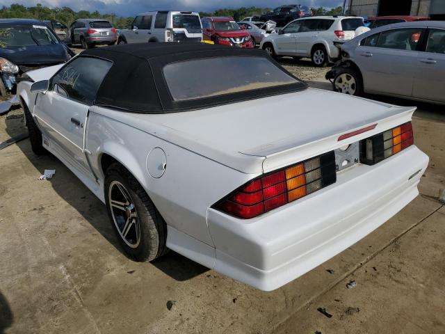 1G1FP33E6NL168772 - 1992 CHEVROLET CAMARO RS WHITE photo 3