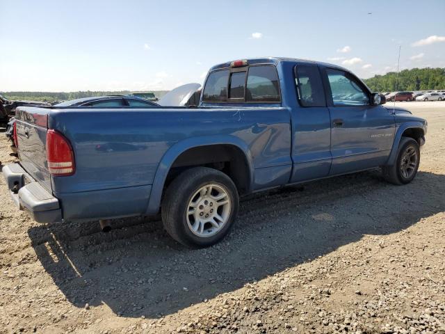 1B7GL32X62S639783 - 2002 DODGE DAKOTA SPORT BLUE photo 3