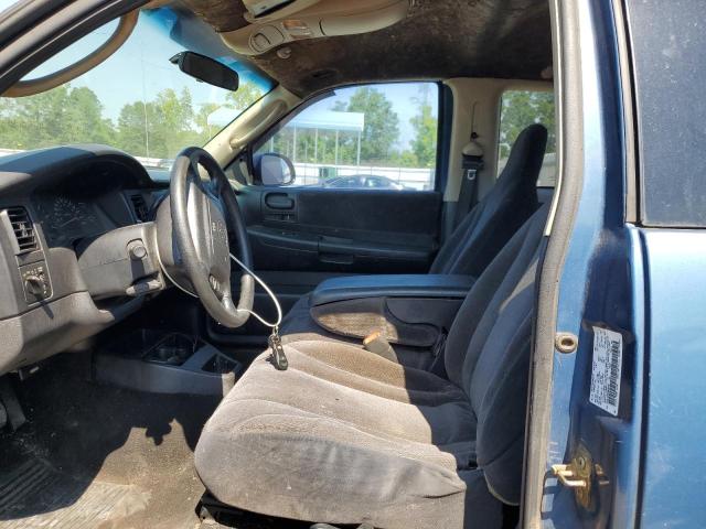 1B7GL32X62S639783 - 2002 DODGE DAKOTA SPORT BLUE photo 7