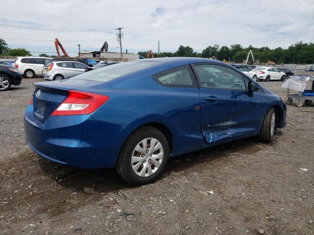 2HGFG3B54CH520817 - 2012 HONDA CIVIC LX BLUE photo 3