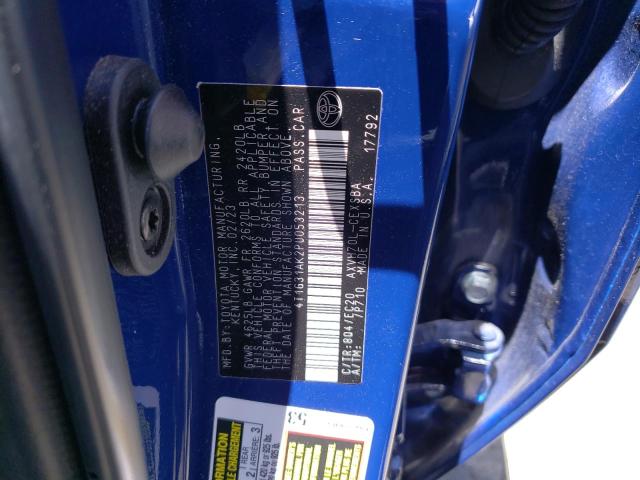 4T1G31AK2PU053213 - 2023 TOYOTA CAMRY SE NIGHT SHADE BLUE photo 12