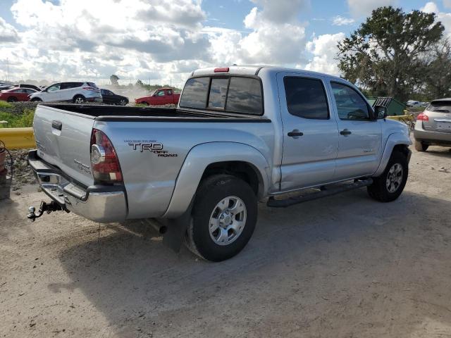 5TEJU4GNXAZ707383 - 2010 TOYOTA TACOMA DOUBLE CAB PRERUNNER SILVER photo 3
