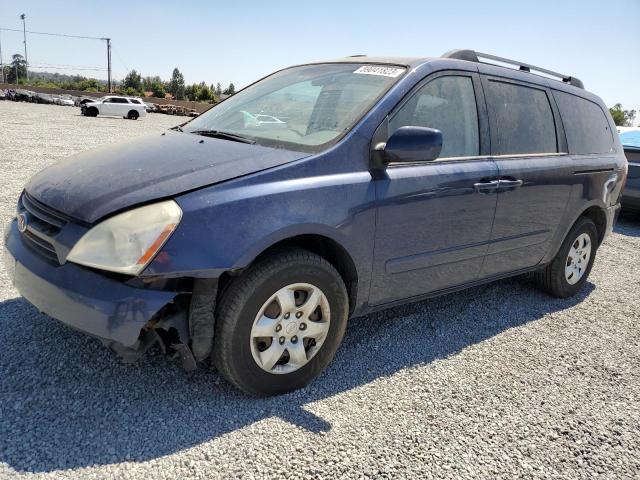 KNDMB233876179229 - 2007 KIA SEDONA EX BLUE photo 1