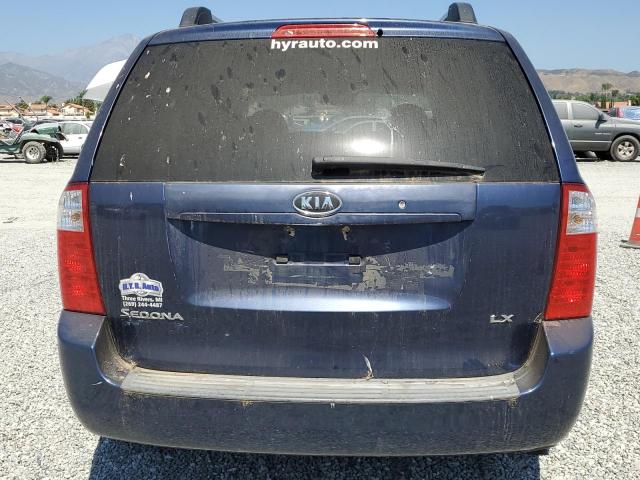 KNDMB233876179229 - 2007 KIA SEDONA EX BLUE photo 6