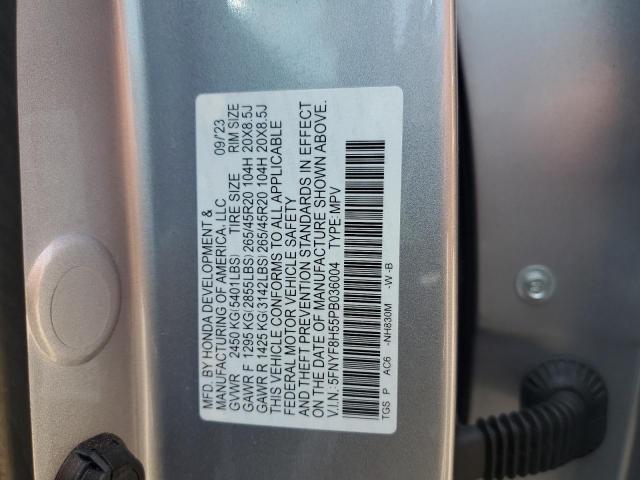 5FNYF8H55PB036004 - 2023 HONDA PASSPORT EXL Gümüş fotoğraf 13