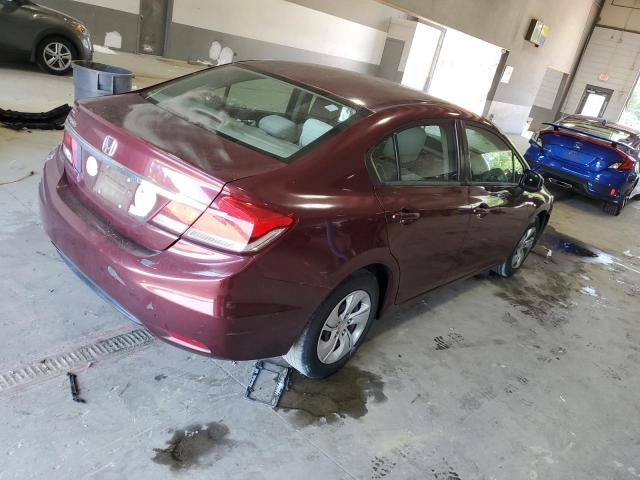 2HGFB2F51DH584060 - 2013 HONDA CIVIC LX BURGUNDY photo 3