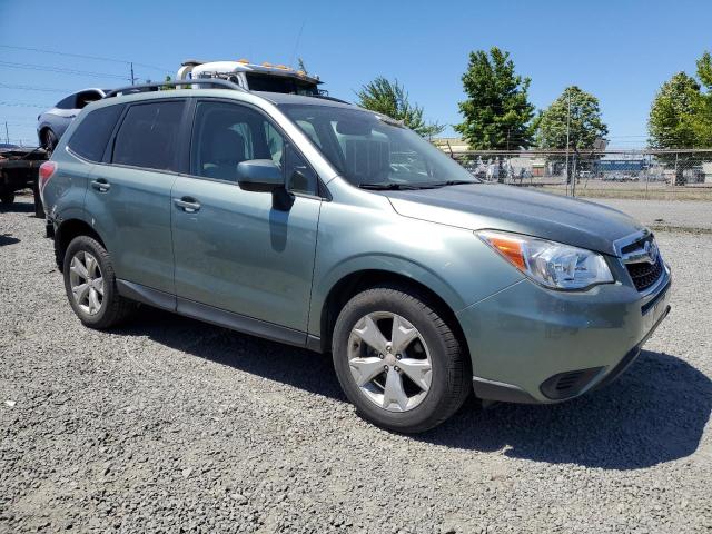 JF2SJAEC1EH540451 - 2014 SUBARU FORESTER 2.5I PREMIUM 绿色 照片 4