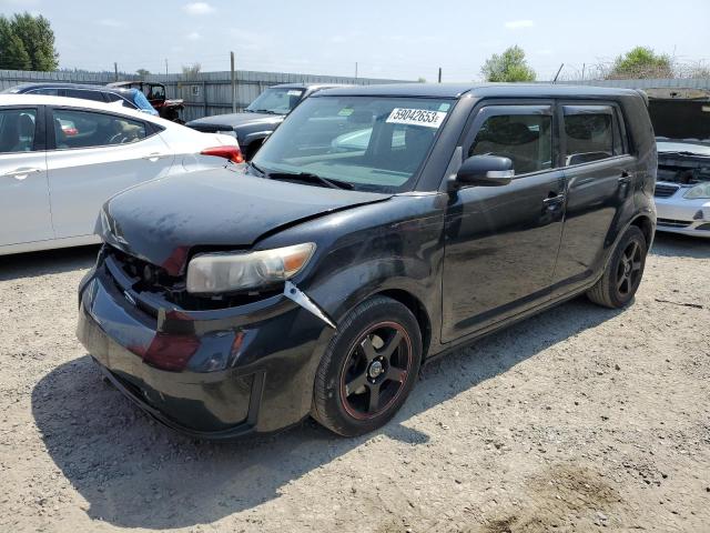 JTLKE50E681018855 - 2008 TOYOTA SCION XB BLACK photo 1