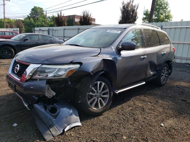 5N1AR2MM4EC685561 - 2014 NISSAN PATHFINDER S GRAY photo 1