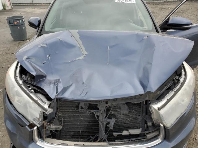 5TDJKRFH8GS287742 - 2016 TOYOTA HIGHLANDER XLE BLUE photo 12