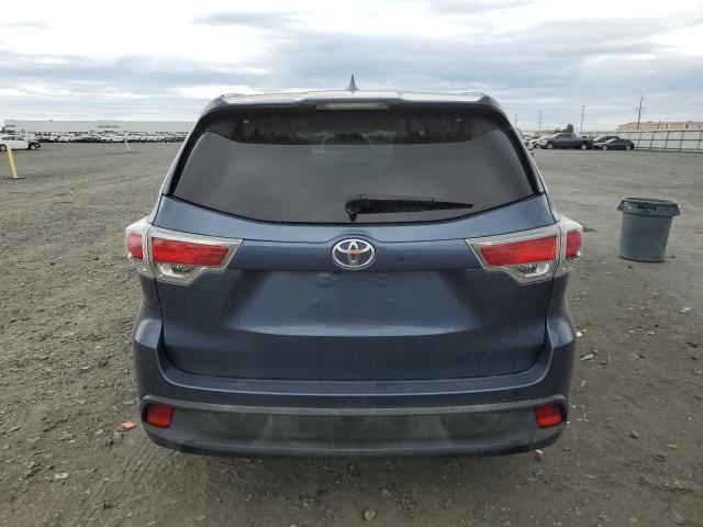 5TDJKRFH8GS287742 - 2016 TOYOTA HIGHLANDER XLE BLUE photo 6