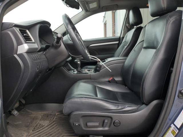 5TDJKRFH8GS287742 - 2016 TOYOTA HIGHLANDER XLE BLUE photo 7