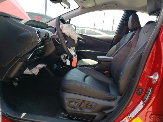 JTDKARFP0K3115259 - 2019 TOYOTA PRIUS PRIM RED photo 7