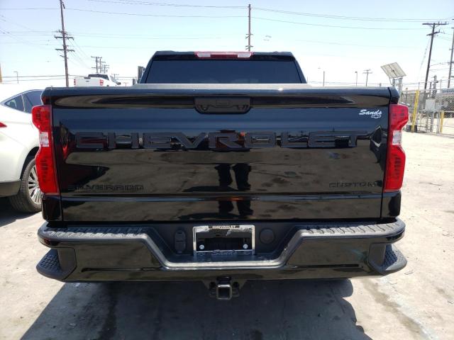 1GCPDBEK5NZ545865 - 2022 CHEVROLET SILVERADO K1500 CUSTOM BLACK photo 6