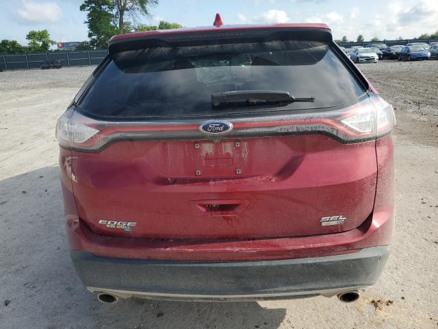 2FMPK4J99JBC05874 - 2018 FORD EDGE SEL RED photo 6