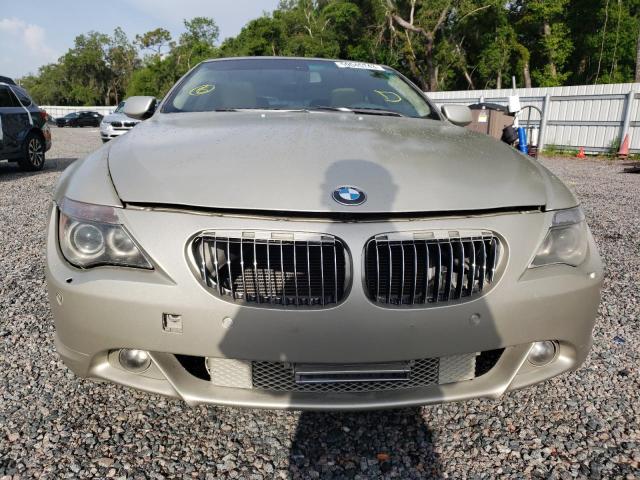 WBAEH73465B869460 - 2005 BMW 645 CI AUTOMATIC BEIGE photo 5