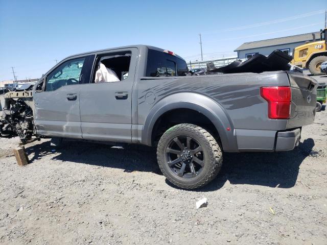 1FTEW1E56JFE24117 - 2018 FORD F150 SUPERCREW GRAY photo 2