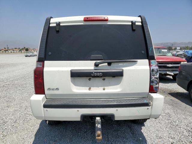 1J8HG48N96C212143 - 2006 JEEP COMMANDER WHITE photo 6