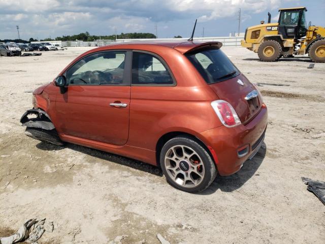 3C3CFFBR1DT531568 - 2013 FIAT 500 SPORT ORANGE photo 2