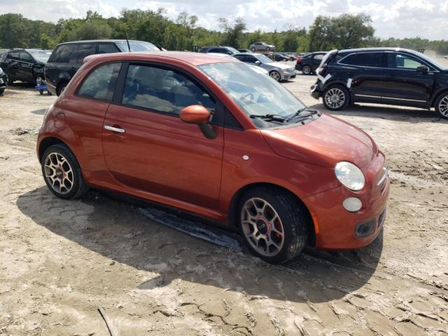 3C3CFFBR1DT531568 - 2013 FIAT 500 SPORT ORANGE photo 4