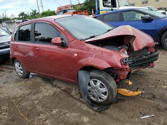 KL1TD66678B186188 - 2008 CHEVROLET AVEO BASE RED photo 4