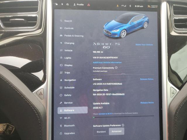 5YJSA1AC9DFP10400 - 2013 TESLA MODEL S 蓝色 照片 9