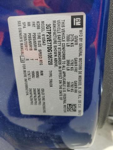 3GTP2VE77DG106720 - 2013 GMC SIERRA K1500 SLE BLUE photo 13