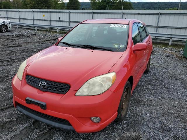 2T1KR32E26C584635 - 2006 TOYOTA COROLLA MA XR RED photo 2