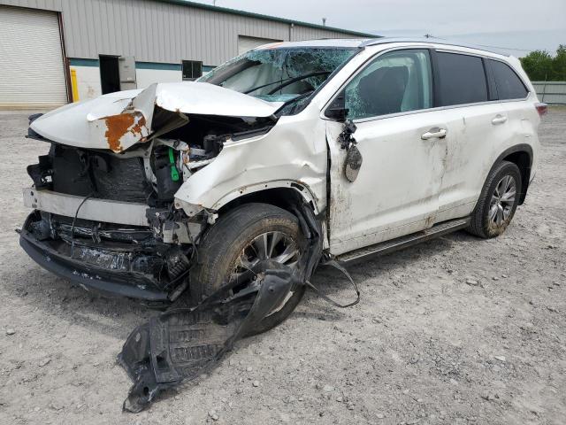 5TDKKRFHXFS039169 - 2015 TOYOTA HIGHLANDER XLE WHITE photo 1