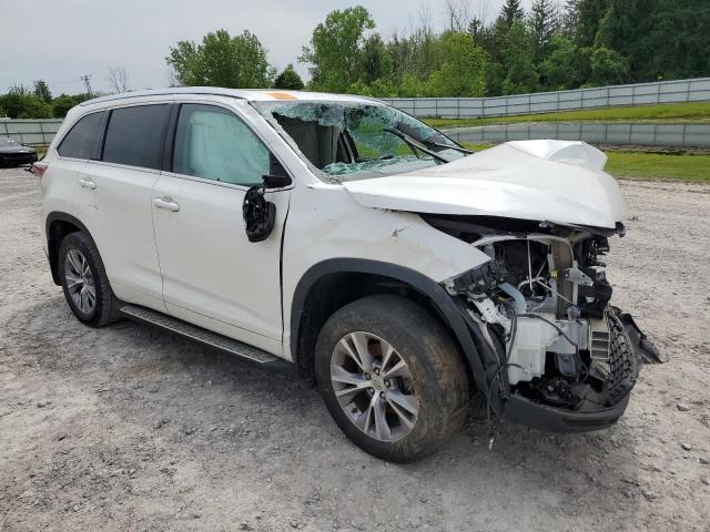 5TDKKRFHXFS039169 - 2015 TOYOTA HIGHLANDER XLE WHITE photo 4