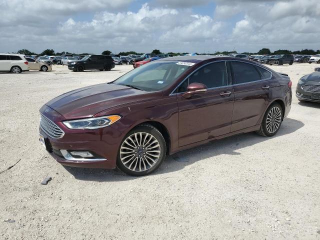 3FA6P0K97HR200652 - 2017 FORD FUSION TITANIUM BURGUNDY photo 1