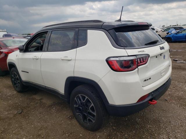 3C4NJDDB5KT595195 - 2019 JEEP COMPASS TRAILHAWK WHITE photo 2