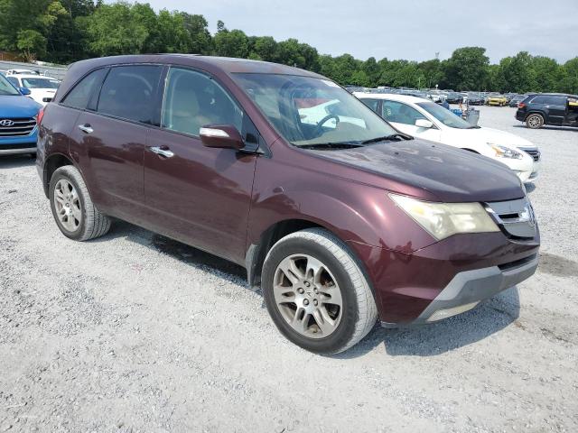 2HNYD28207H547360 - 2007 ACURA MDX BURGUNDY photo 4