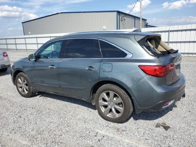 5FRYD4H86EB027638 - 2014 ACURA MDX ADVANCE GRAY photo 2