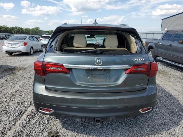 5FRYD4H86EB027638 - 2014 ACURA MDX ADVANCE GRAY photo 6