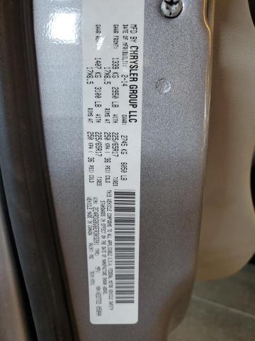 2C4RDGBG6ER303201 - 2014 DODGE GRAND CARA SE GRAY photo 13