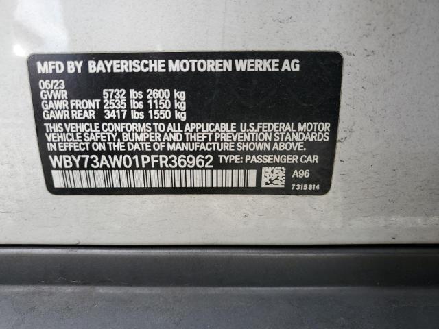 WBY73AW01PFR36962 - 2023 BMW I4 EDRIVE 40 WHITE photo 13