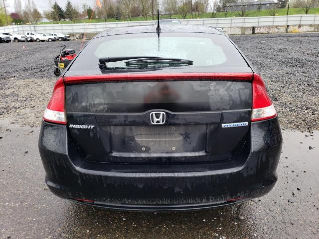 JHMZE2H54AS026612 - 2010 HONDA INSIGHT LX BLACK photo 6