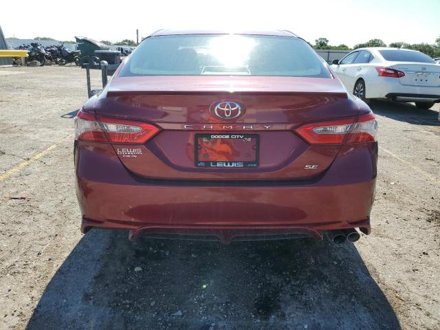 4T1B11HK1JU677050 - 2018 TOYOTA CAMRY L RED photo 6