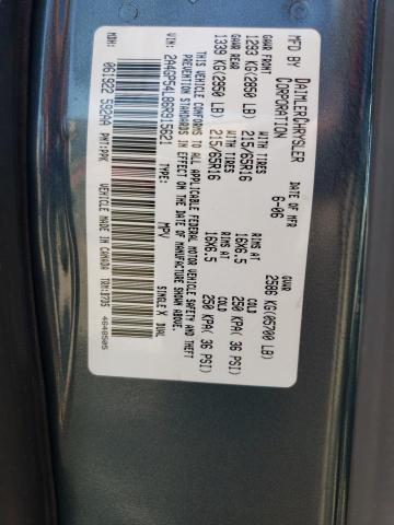 2A4GP54L86R915621 - 2006 CHRYSLER TOWN & COU TOURING 青色 照片 13