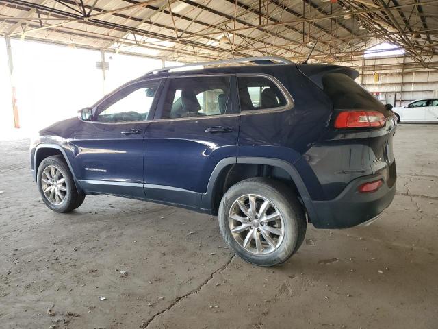 1C4PJMDS1FW659404 - 2015 JEEP CHEROKEE LIMITED BLUE photo 2