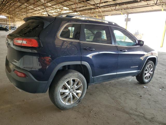 1C4PJMDS1FW659404 - 2015 JEEP CHEROKEE LIMITED BLUE photo 3