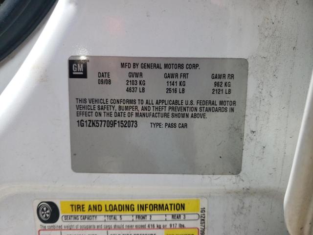 1G1ZK57709F152073 - 2009 CHEVROLET MALIBU LTZ 白色 照片 13