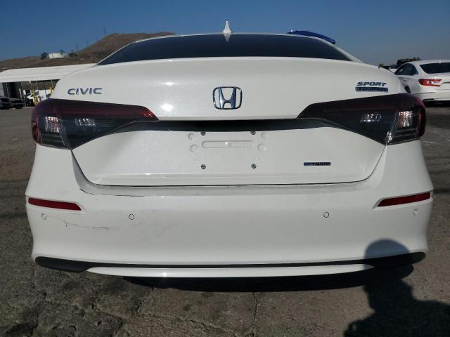 2HGFE4F85SH313920 - 2025 HONDA CIVIC SPORT WHITE photo 6