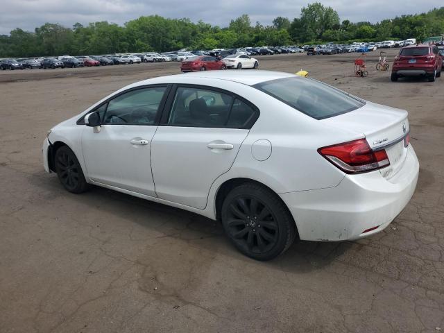 19XFB2F96FE228512 - 2015 HONDA CIVIC EXL WHITE photo 2